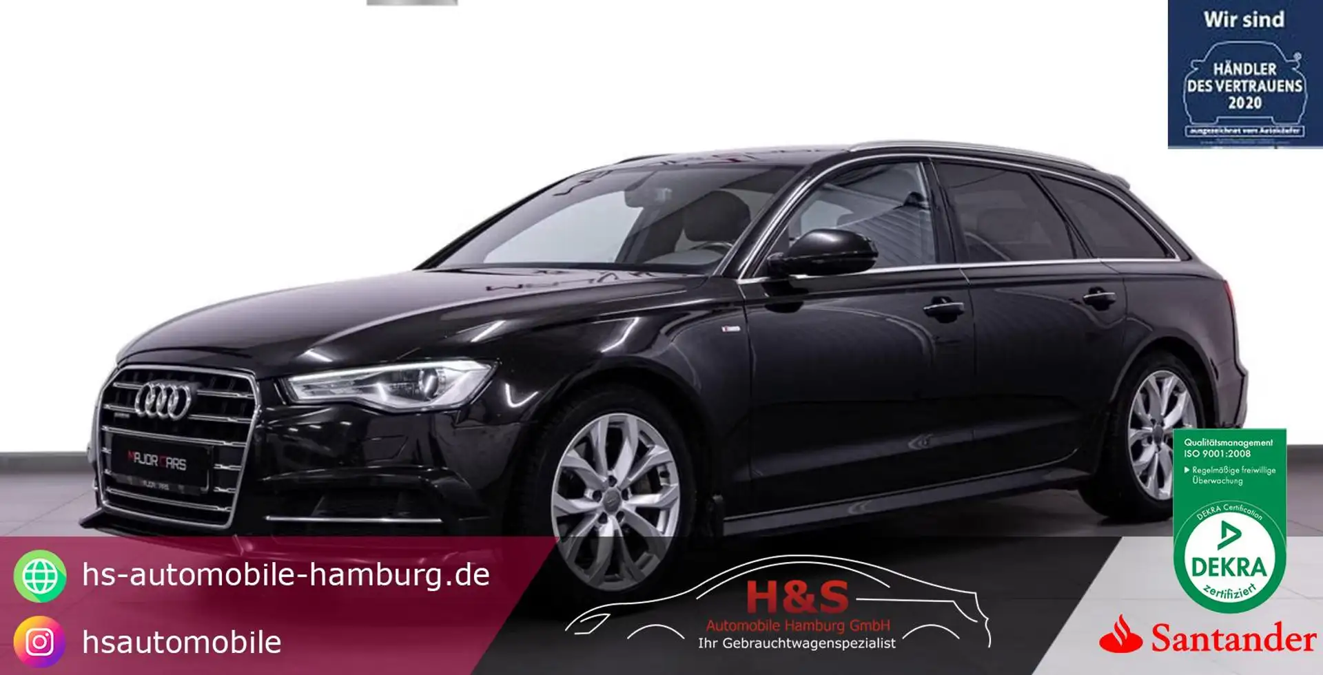 Audi A6 Avant 3.0 TDI quattro S-LINE Standheizung Noir - 1