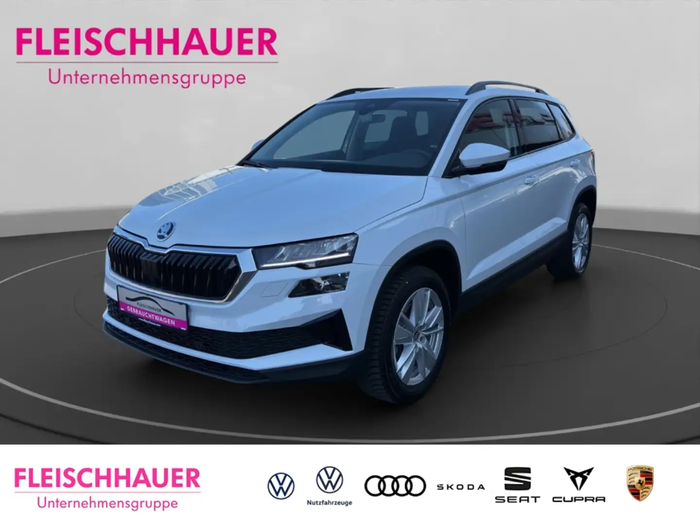 Skoda Karoq Elegance 1.5 TSI +Automatik+Kamera+Sitzheizung+LED Weiß - 1