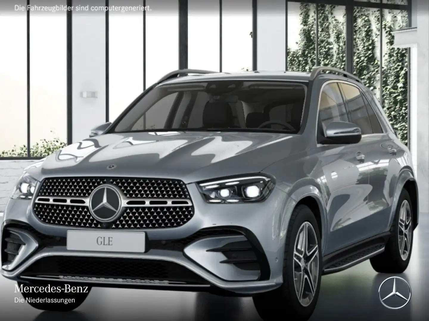 Mercedes-Benz GLE 300 d 4M AMG+360+MULTIBEAM+20"+SPUR+TOTW+9G Silber - 2