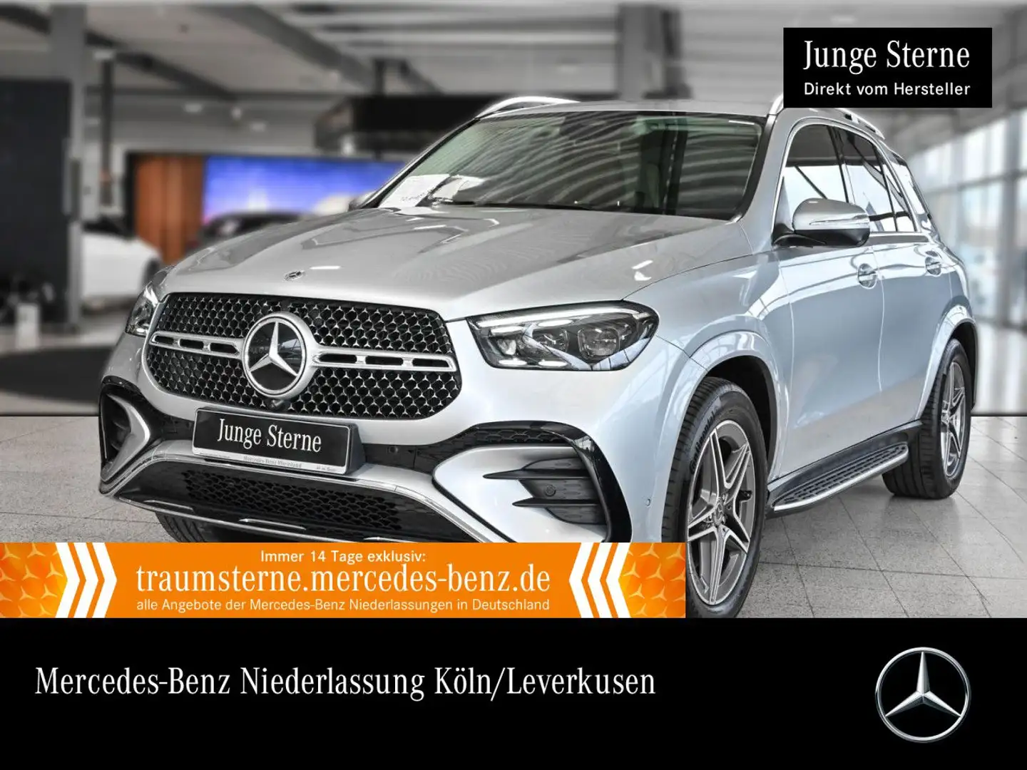 Mercedes-Benz GLE 300 d 4M AMG+360+MULTIBEAM+20"+SPUR+TOTW+9G Silber - 1