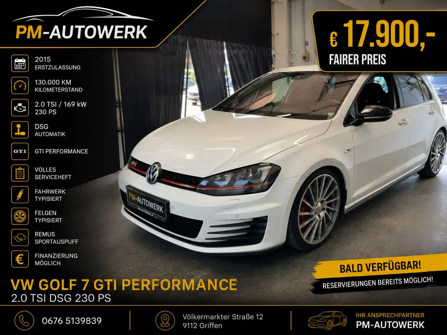 Volkswagen Golf GTI GTI Performance BMT *NEUZUGANG* Weiß - 1