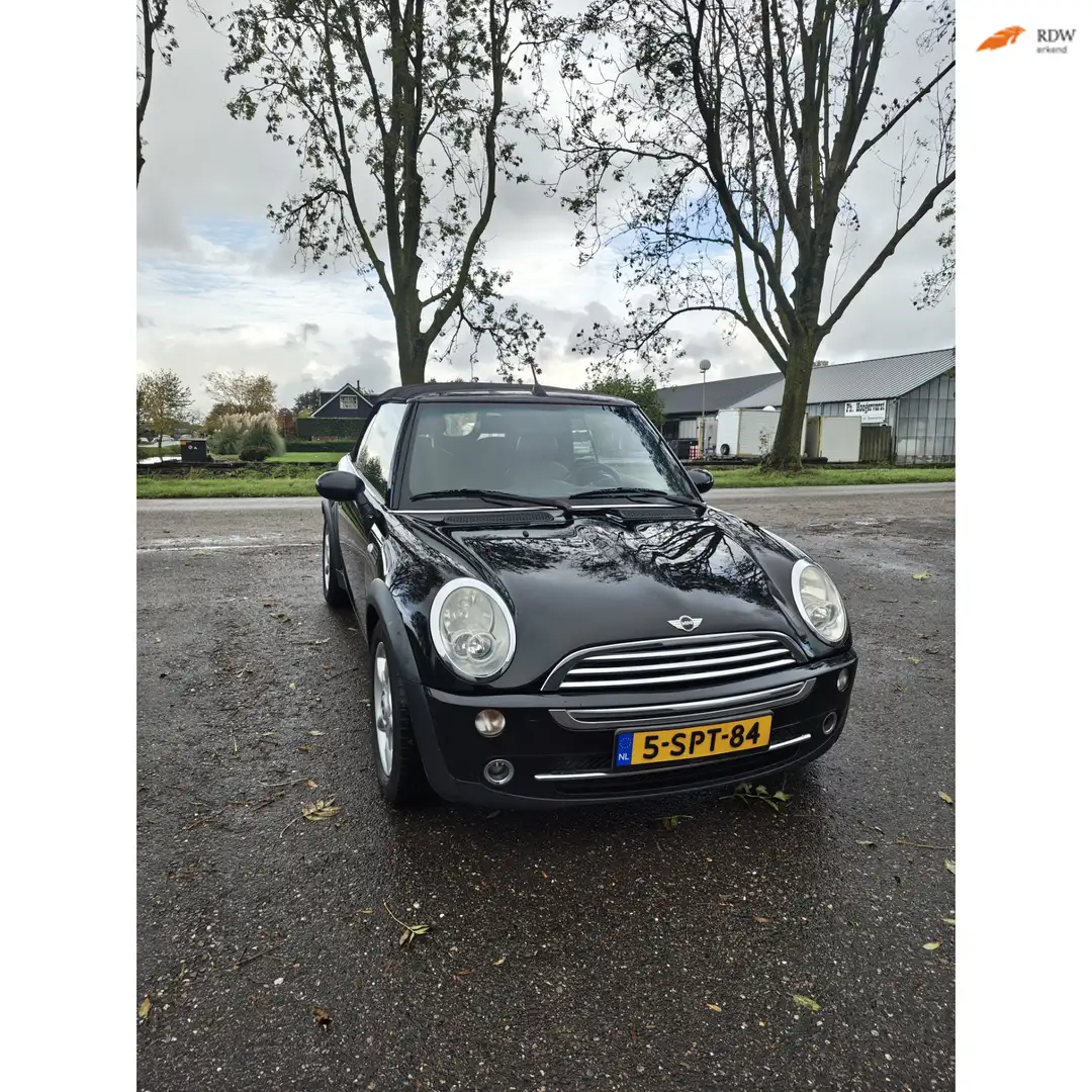 MINI Cooper Cabrio Mini 1.6 Pepper AIRCO - CRUICE CONTROL Zwart - 1