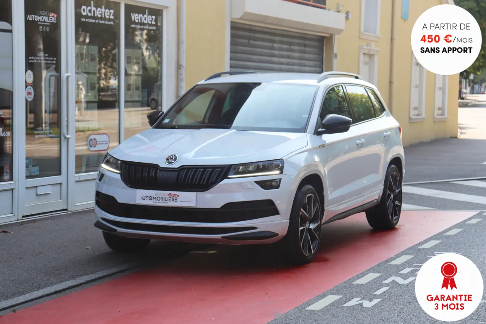 Skoda Karoq 2.0 TDI SCR 150 Sportline DSG7 4x4 (CarPlay, Camé Weiß - 1