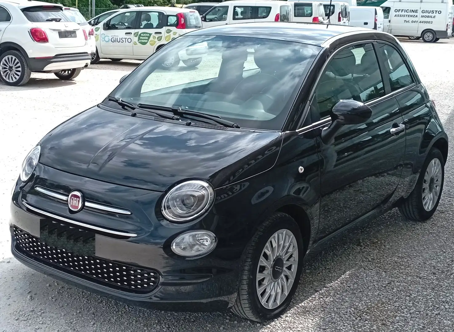 Fiat 500 1.0 hybrid Lounge 70cv Noir - 1