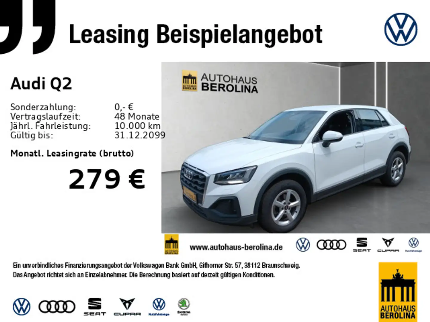 Audi Q2 30 TFSI *Smartph.-int.*LED*PDC*Virt.C*KLIMA* Blanc - 1