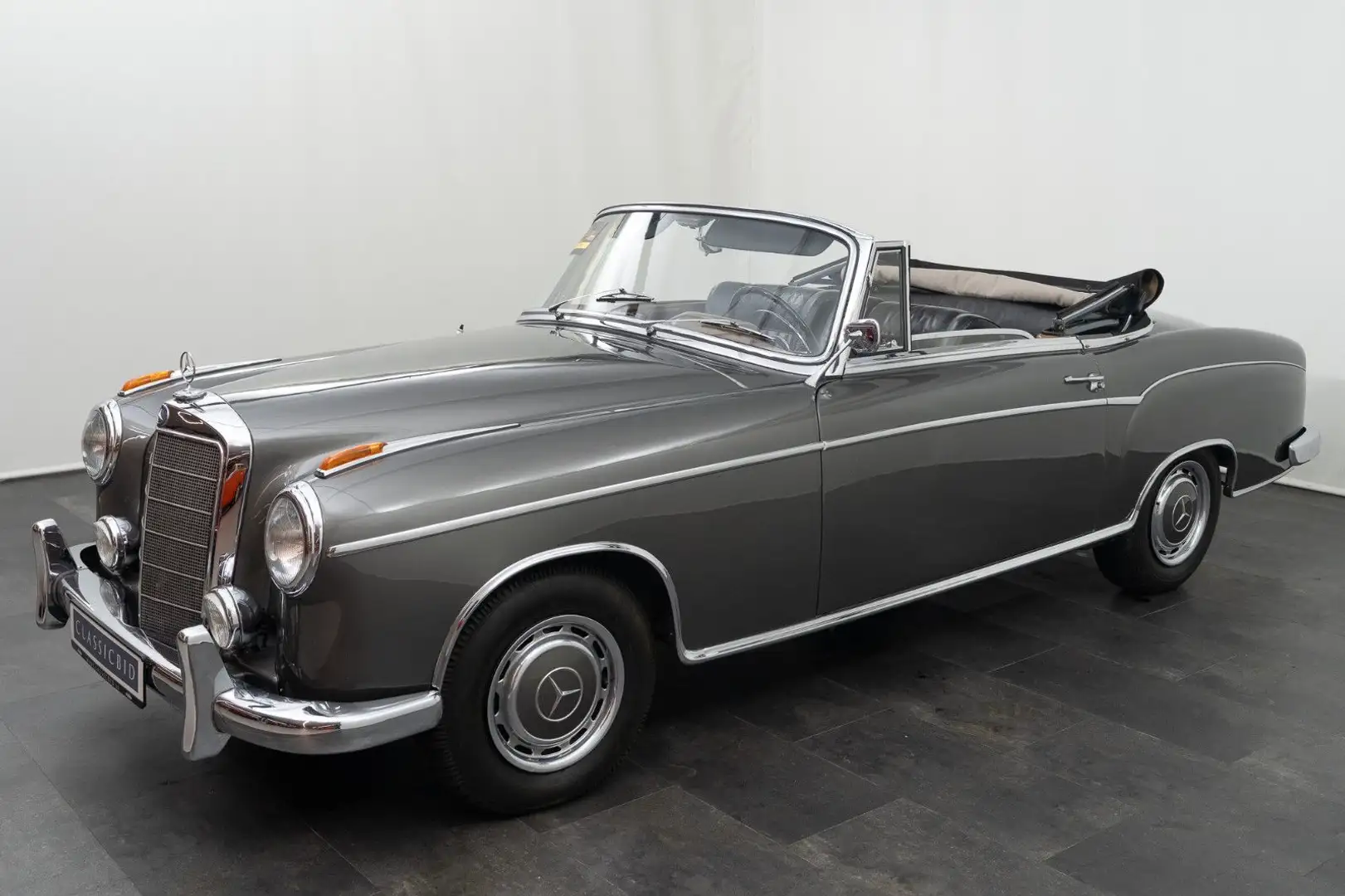 Mercedes-Benz 220 S Ponton Cabriolet Gris - 1