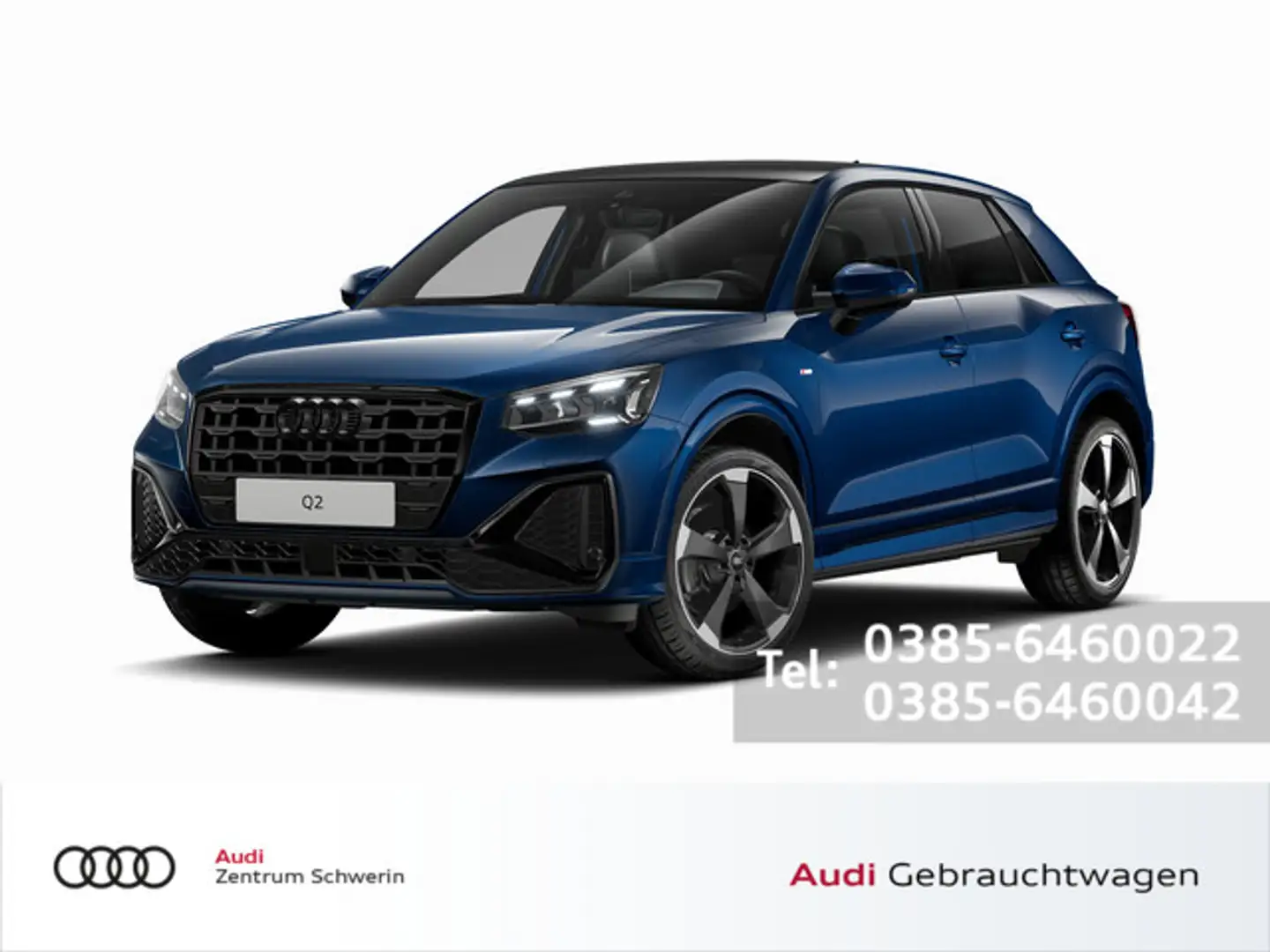 Audi Q2 S line 35 TDI 110150 kWPS S tronic Rent A Car Blau - 1