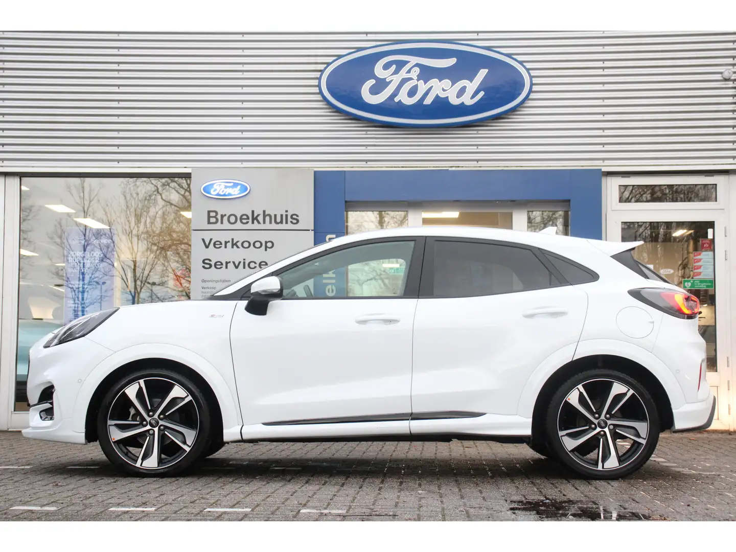 Ford Puma 1.0EB 155PK HYBRID ST-LINE X | LEDER | DEALER OH! Wit - 2