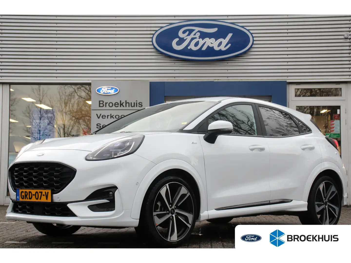 Ford Puma 1.0EB 155PK HYBRID ST-LINE X | LEDER | DEALER OH! Wit - 1