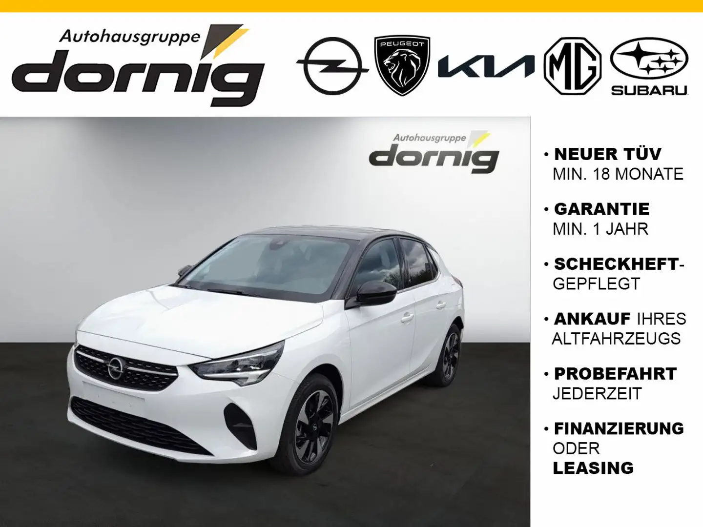 Opel Corsa -e F Elegance, Style-Paket,SHZ Weiß - 1