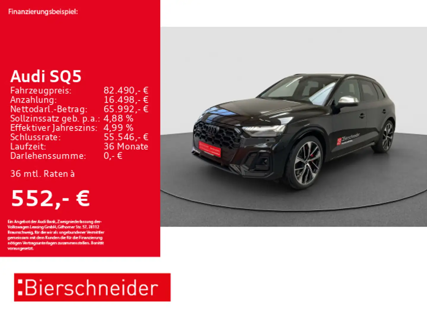Audi SQ5 TDI AHK B&O MATRIX LED PANO 21 Noir - 1