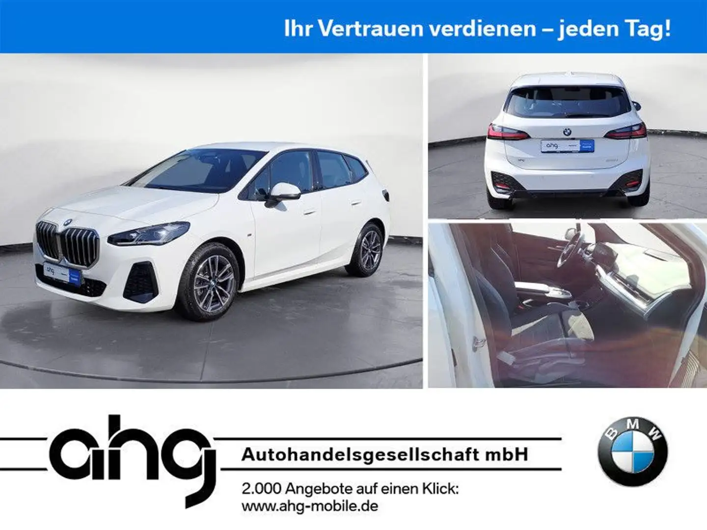 BMW 218 Aut. *M-Sport*AHK*Navi*LED*PD Weiß - 1
