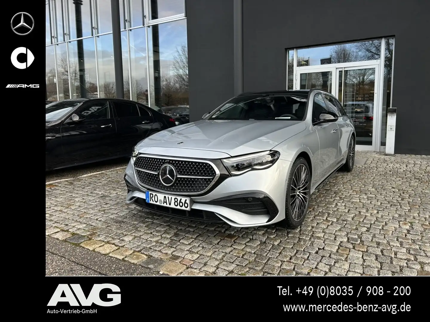 Mercedes-Benz E 220 E 220 d T AMG Edition Pano AHK DIGITAL Night 360 Argent - 1