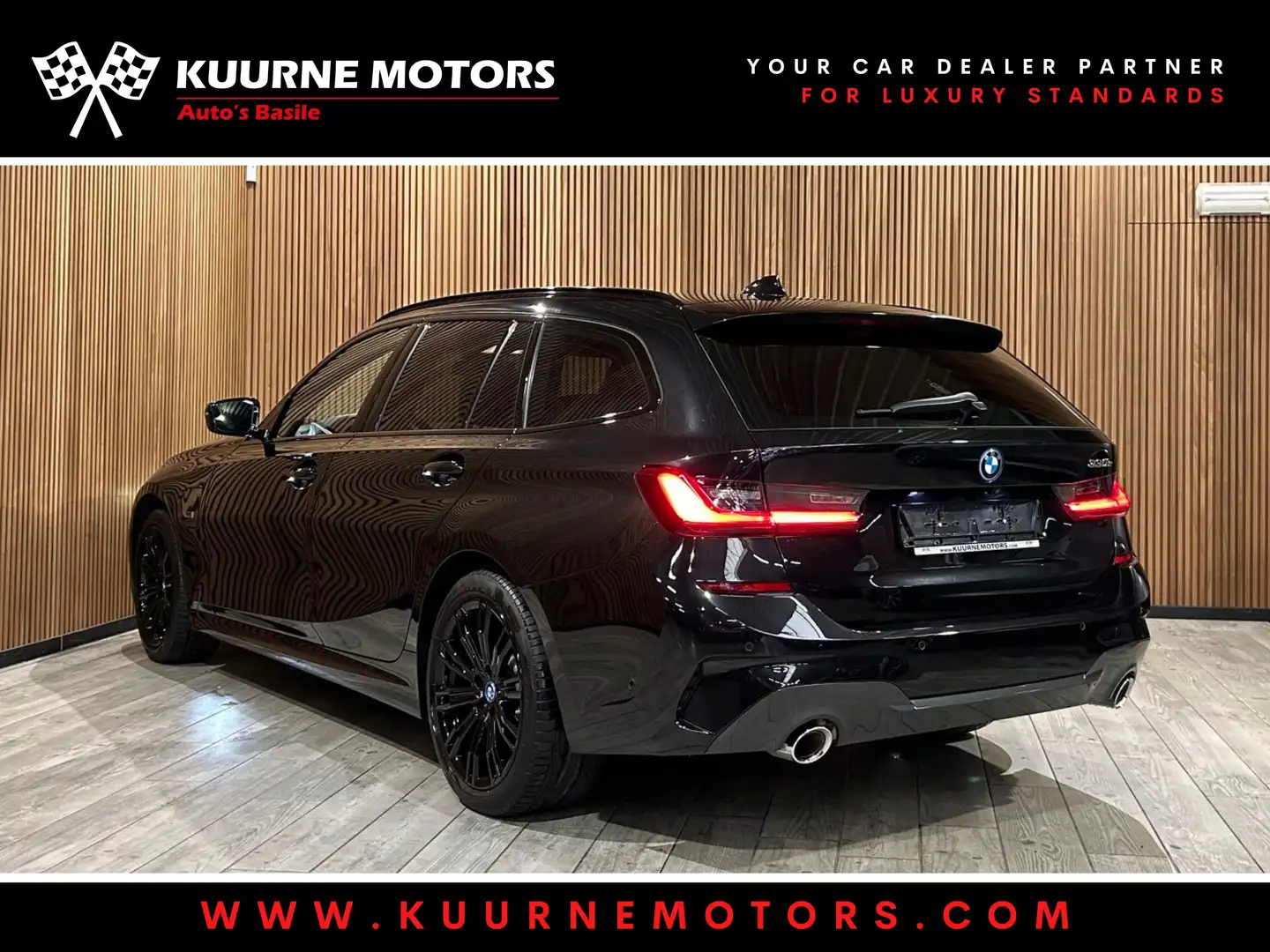 BMW 330 e Touring M Pack Alu18"/Acc/Led/Cam *1j garantie* Noir - 2