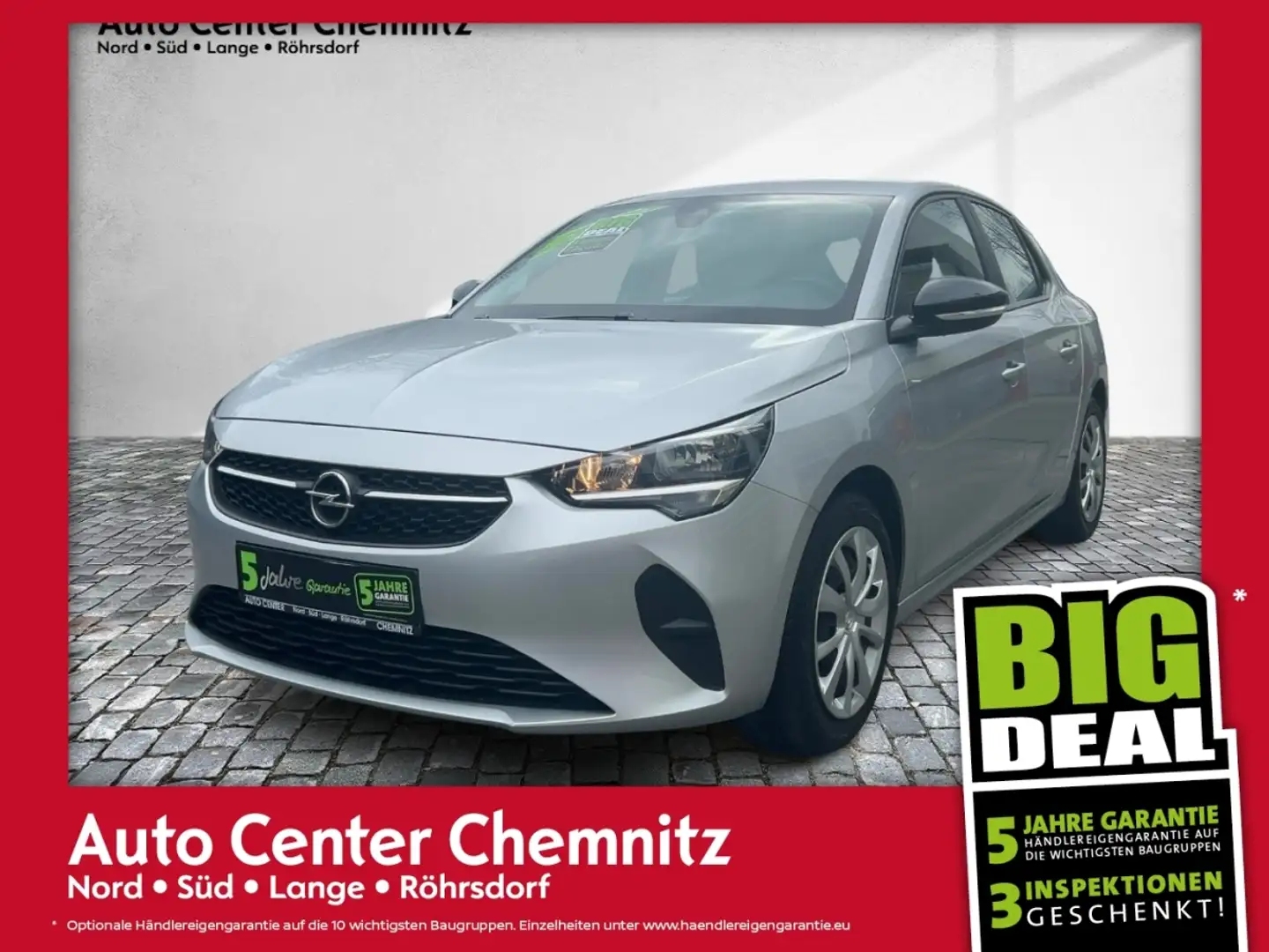 Opel Corsa F 1.2 Edition Multimedia/SHZ/LHZ/PDC/180° Zilver - 1