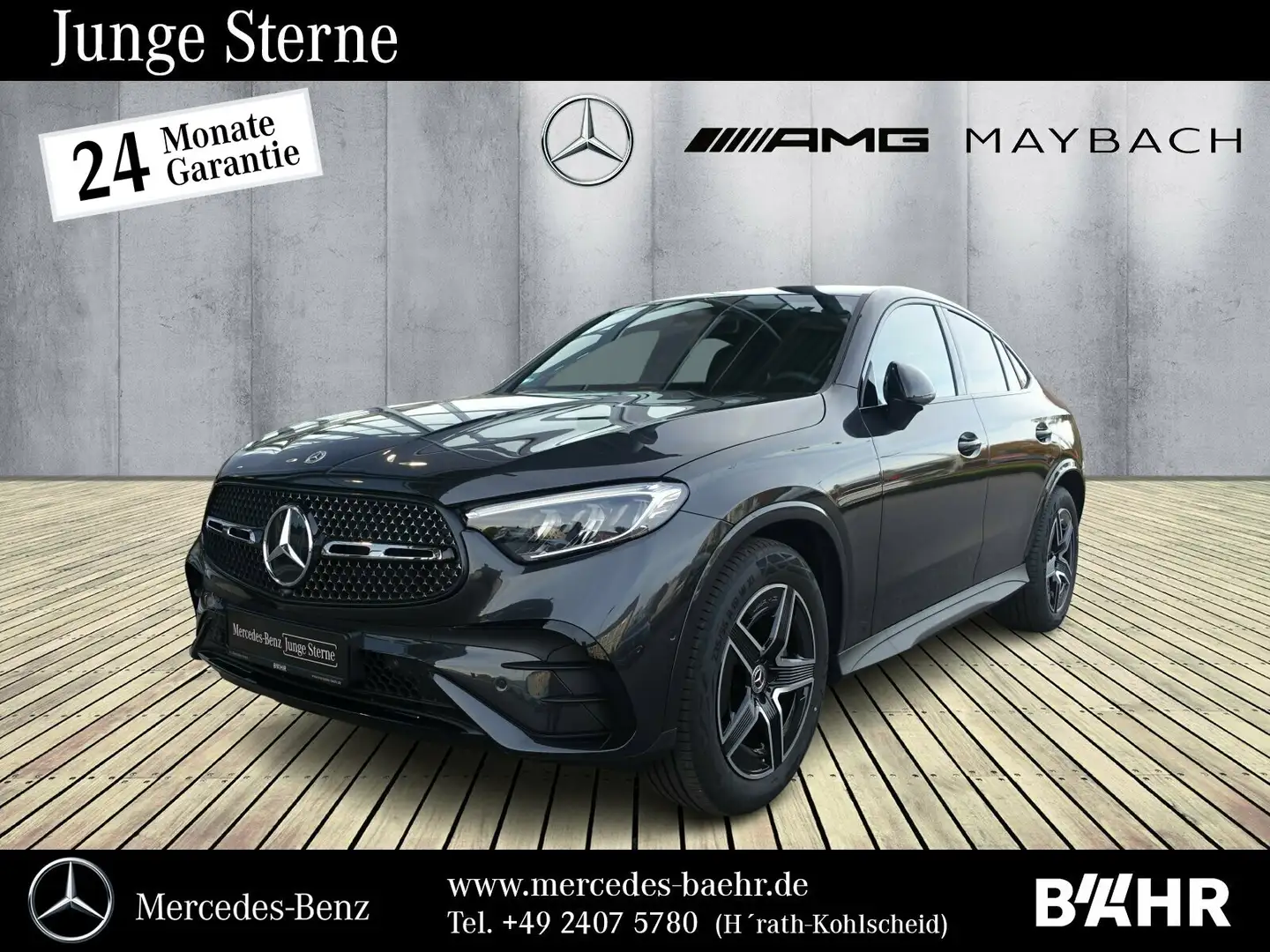 Mercedes-Benz GLC 220 GLC 220 d 4M Coupé AMG+Night/MBUX/LED/AHK/LMR19" Grau - 1