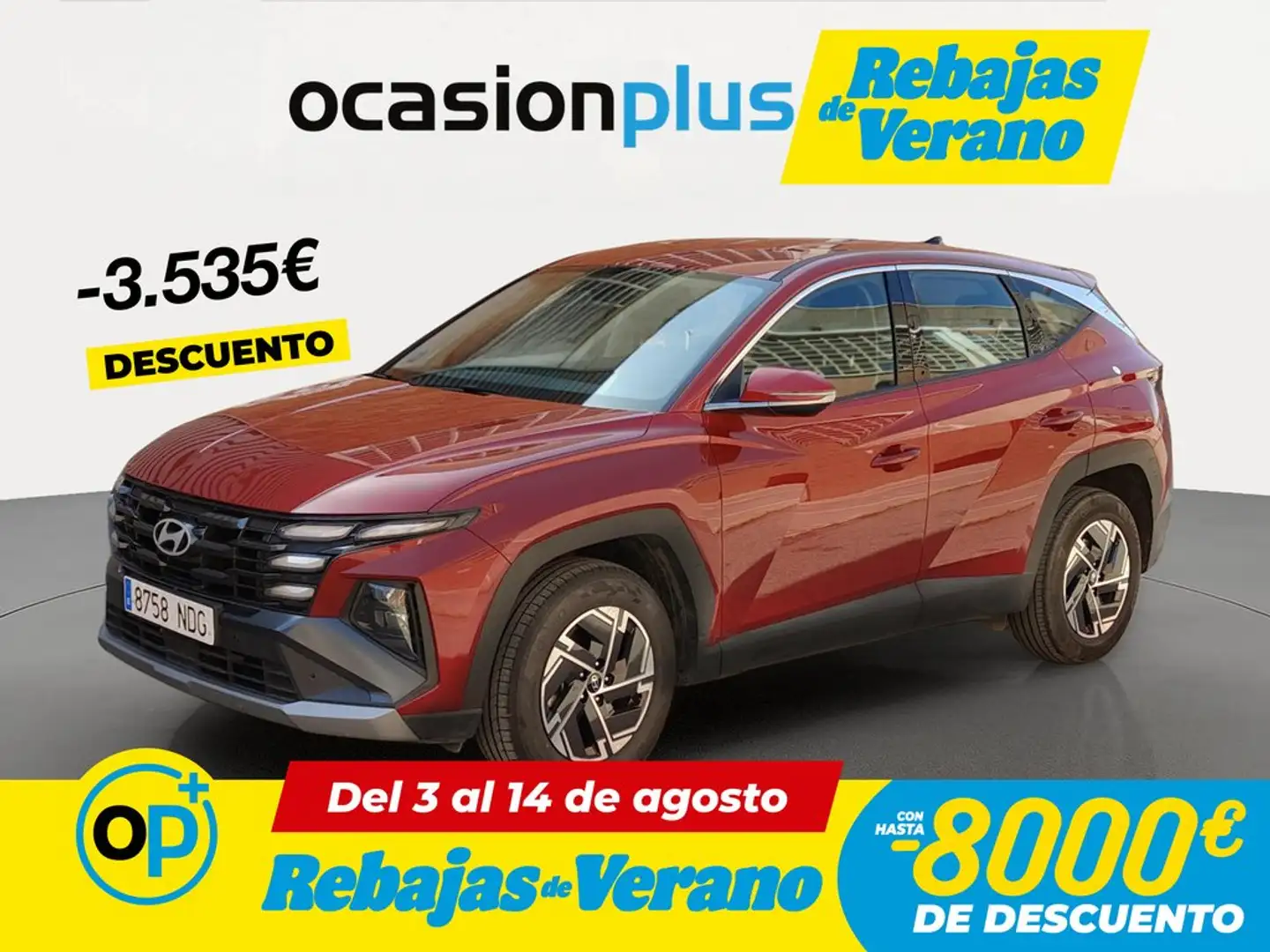 Hyundai TUCSON 1.6 T HEV Klass AT Rojo - 1