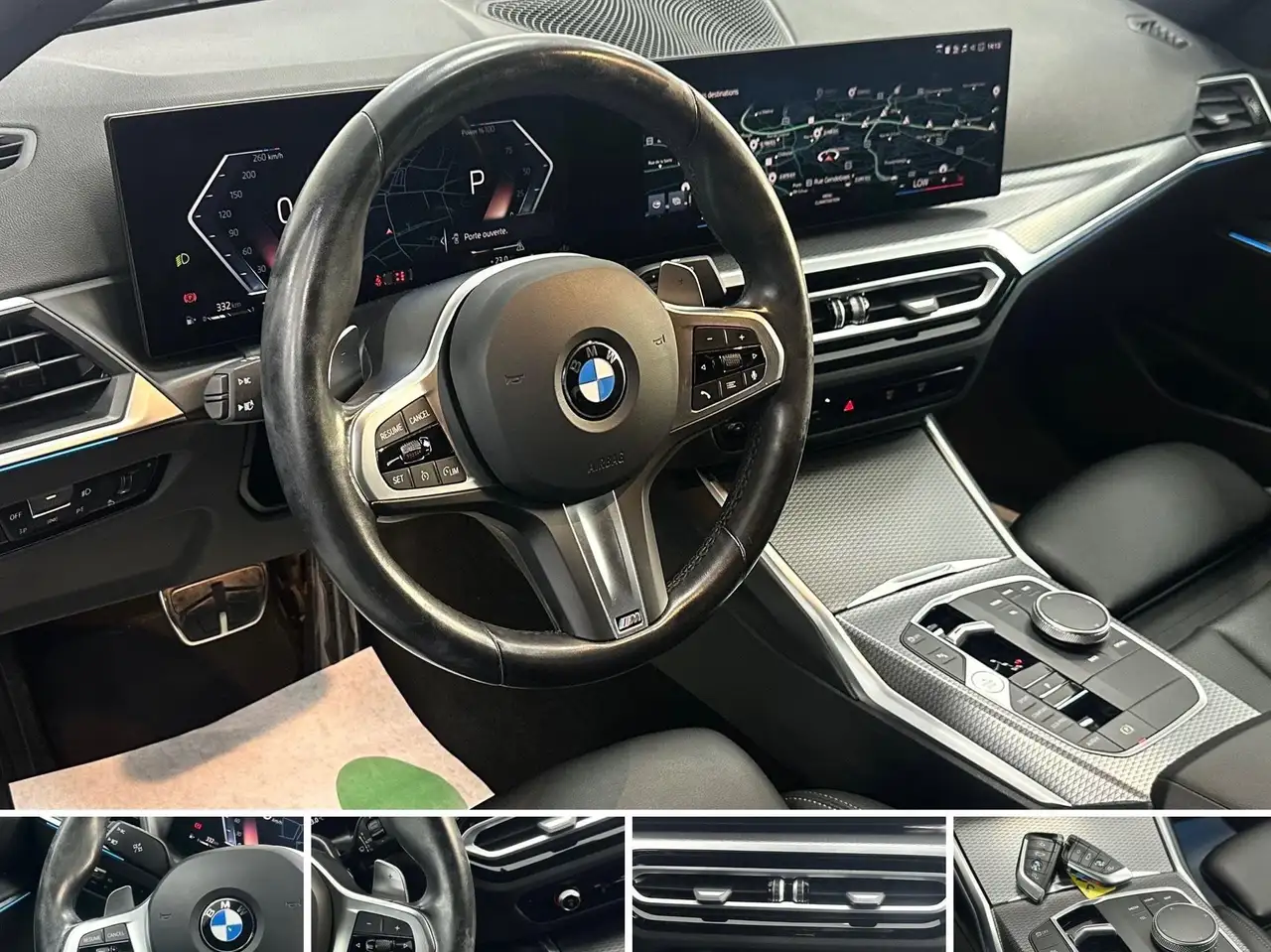 BMW 316 dA PACK M NEW MODEL GARANTIE 12 MOIS 47.000 KM GPS BLUETOOTH CARPLAY ANDROID, миниатюра 9