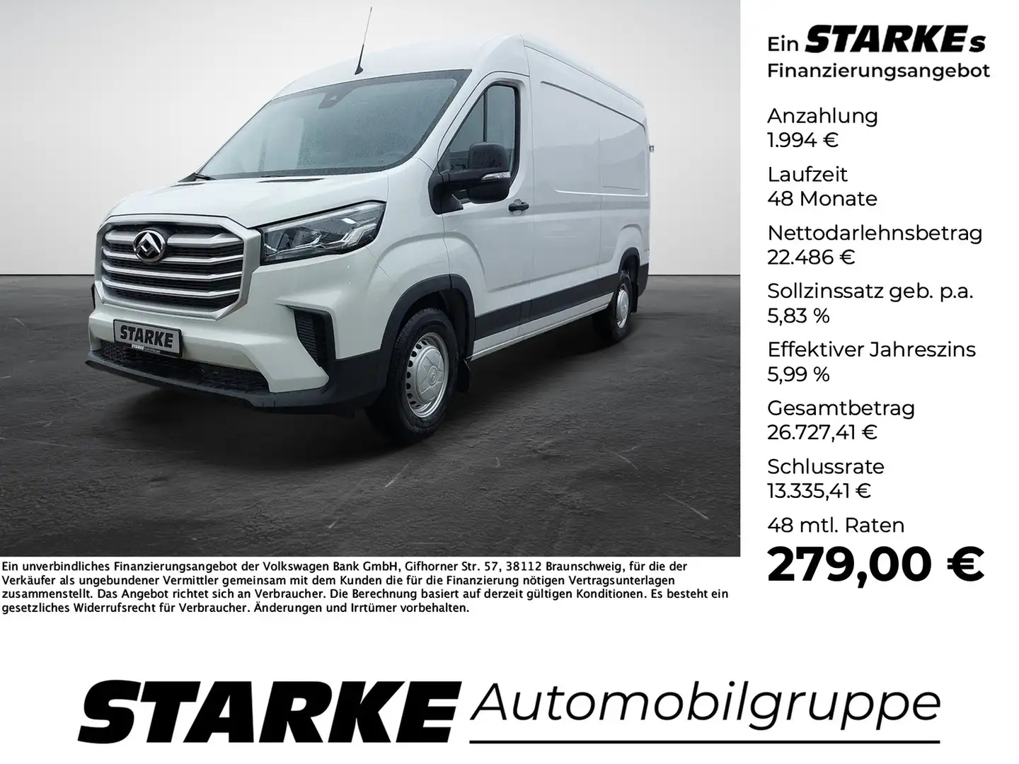 Maxus Deliver 9 Kasten 2.0 CIT L3H2 Wit - 1