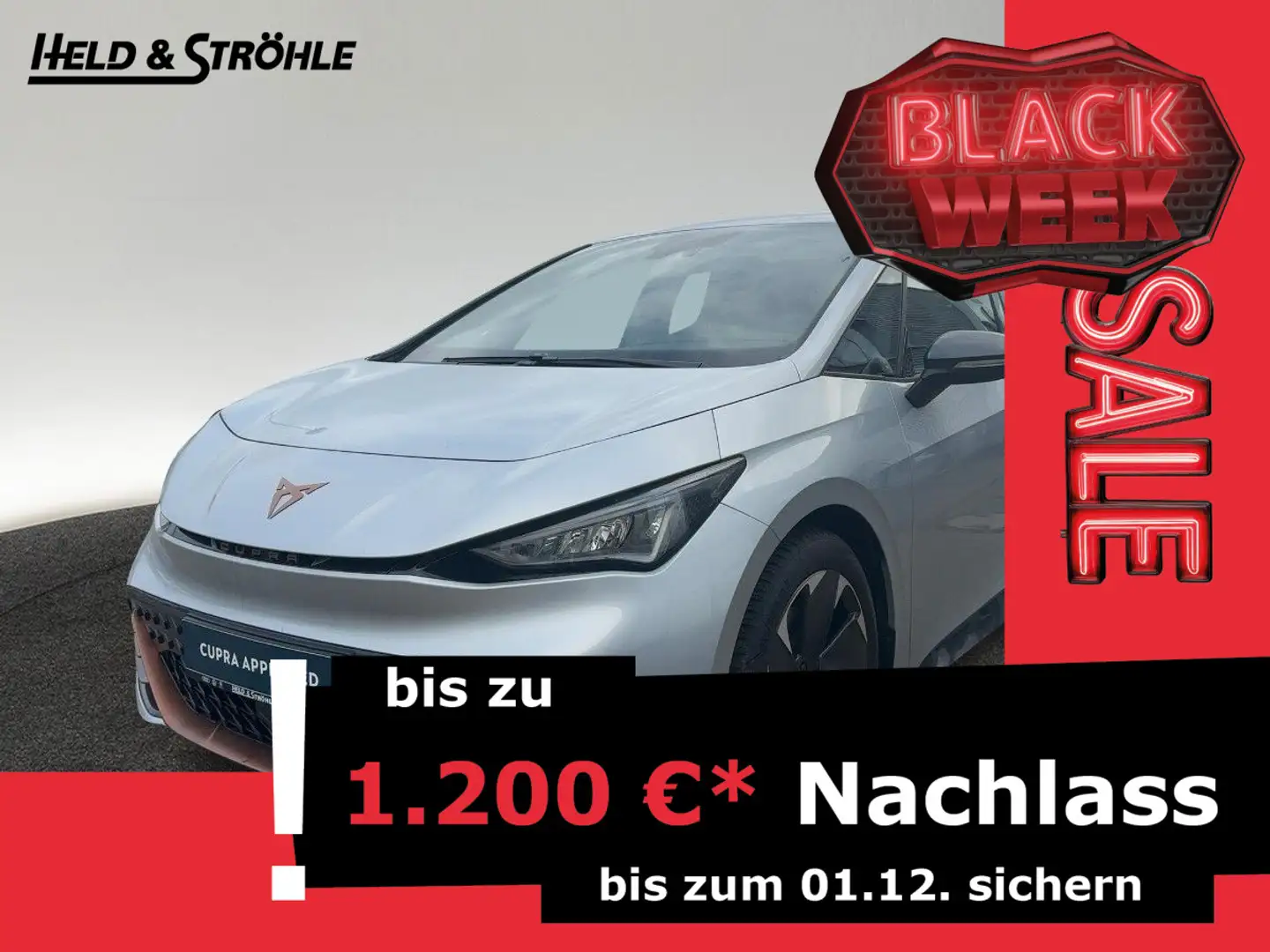 CUPRA Born e-Boost electric R-KAM NAV LED WÄPU Zilver - 1