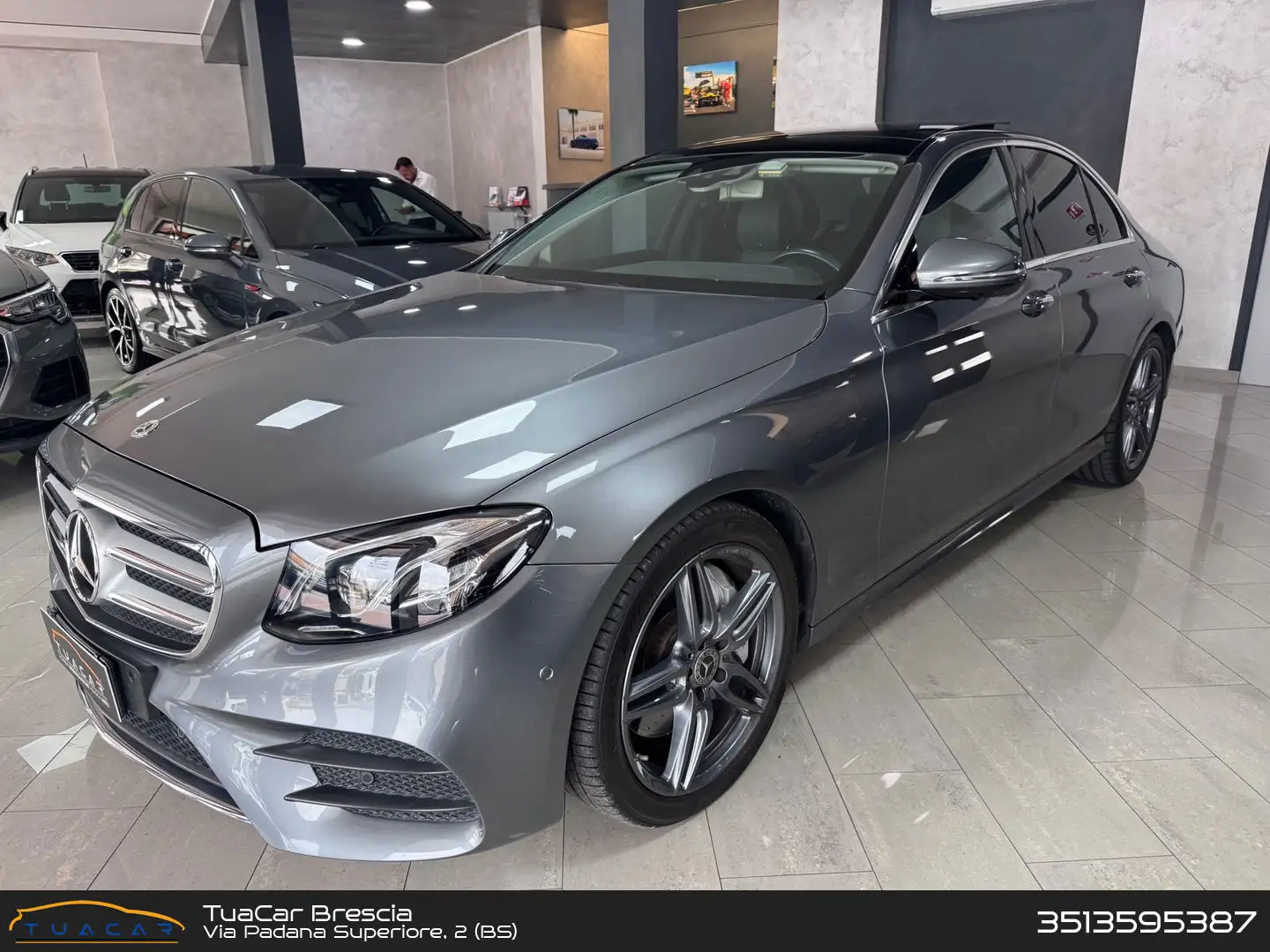 Mercedes-Benz E 350 Premium Plus E 350 D V6 Grigio - 1