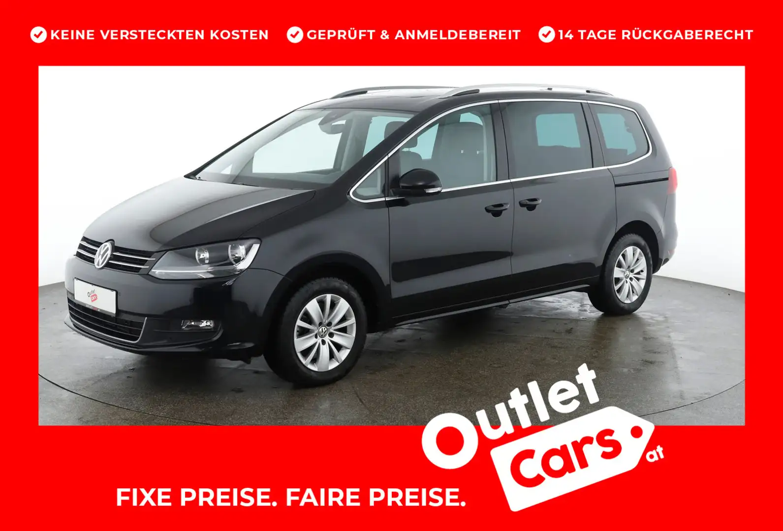 Volkswagen Sharan Business+ TSI DSG 7-Sitzer Black - 1