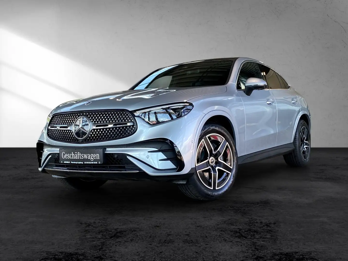 Mercedes-Benz GLC 220 GLC 220 d 4M Coupe AMG Line AHK Distr. Pano 360° Silber - 2