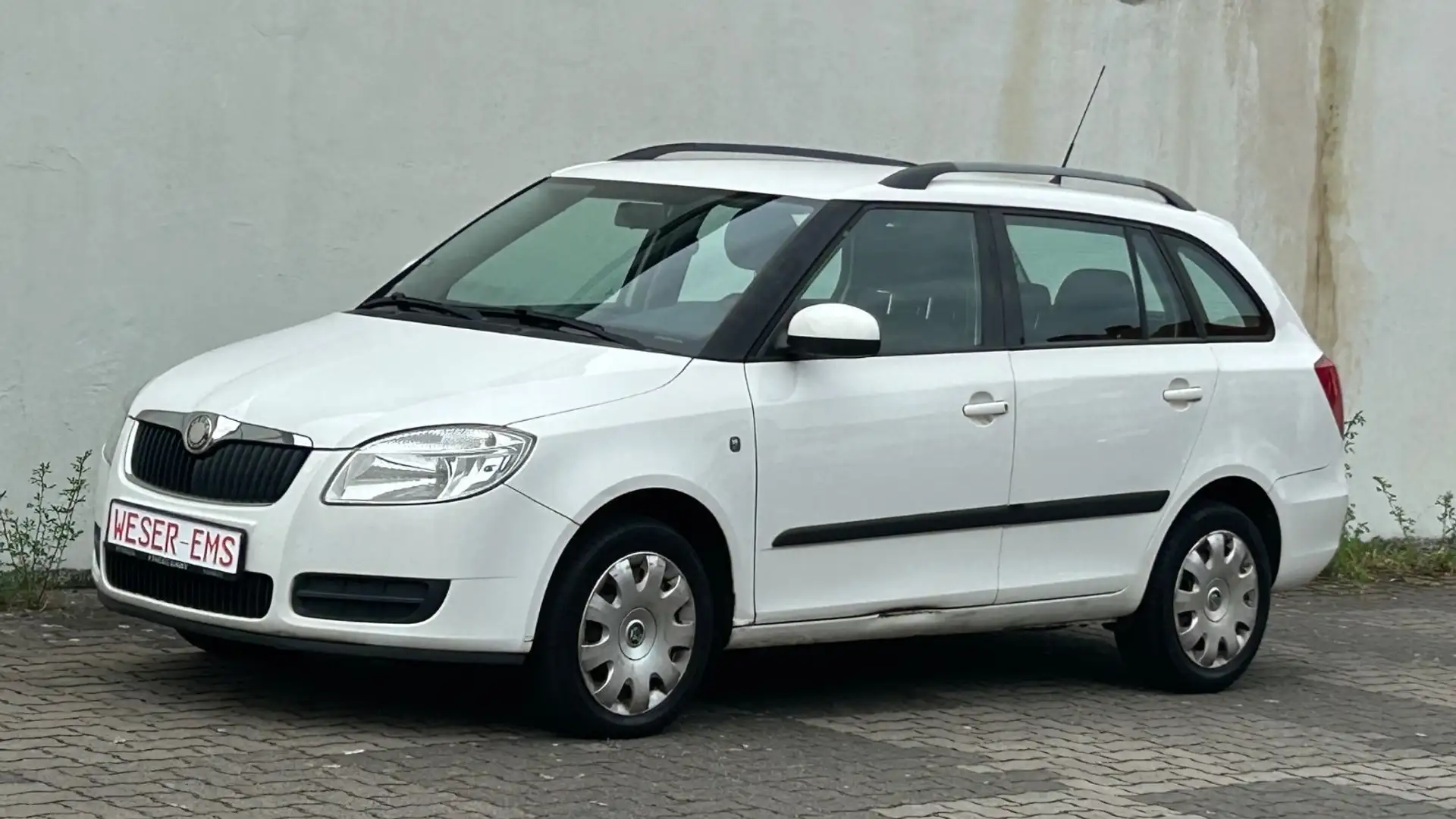 Skoda Fabia Combi 1,9 TDi Ambiente Klima R/CD eFH ZV Wit - 1