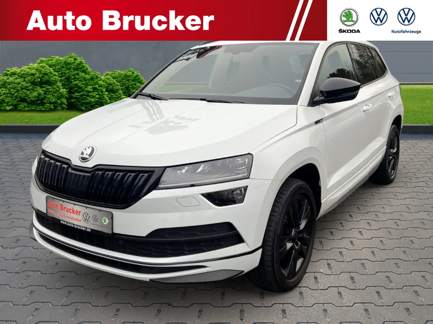 Skoda Karoq Ambition 2.0 TDI 6-Gang+LED+NAV+2-Zonen-Klimaautom Wit - 1
