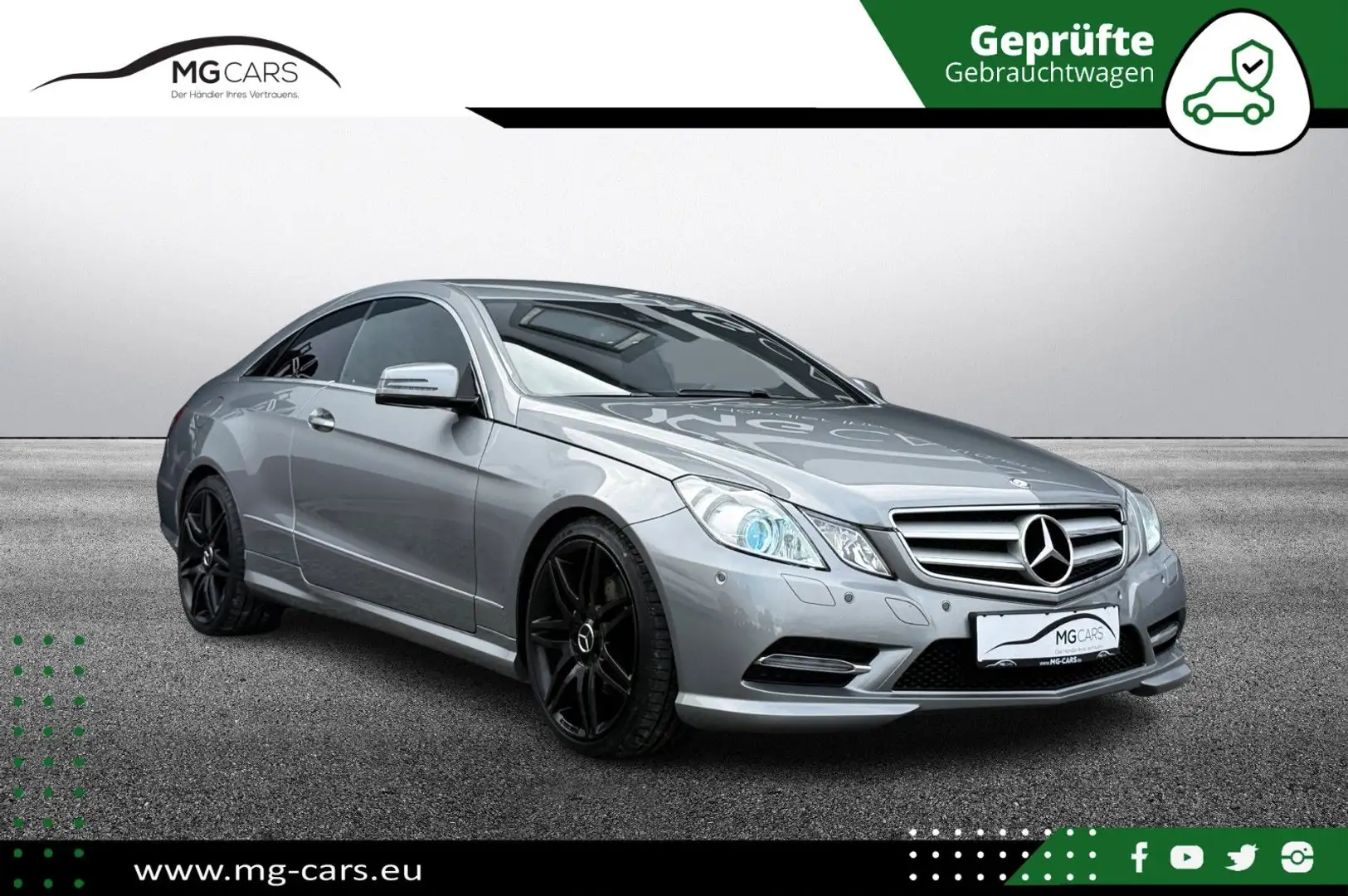 Mercedes-Benz E 220 CDI~Coupe~AMG Sportpaket~Xenon~Comand~SHZ! Silber - 1