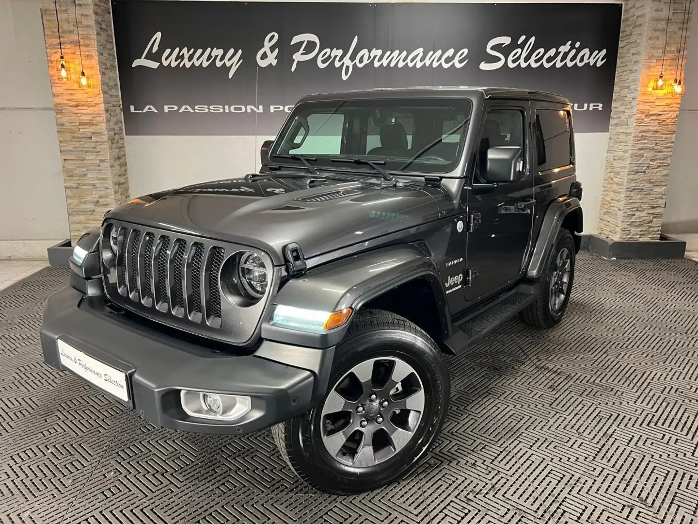Jeep Wrangler JL 2.2 200ch BVA8 4x4 Sahara - 69000km - PAS DE MA Grey - 1