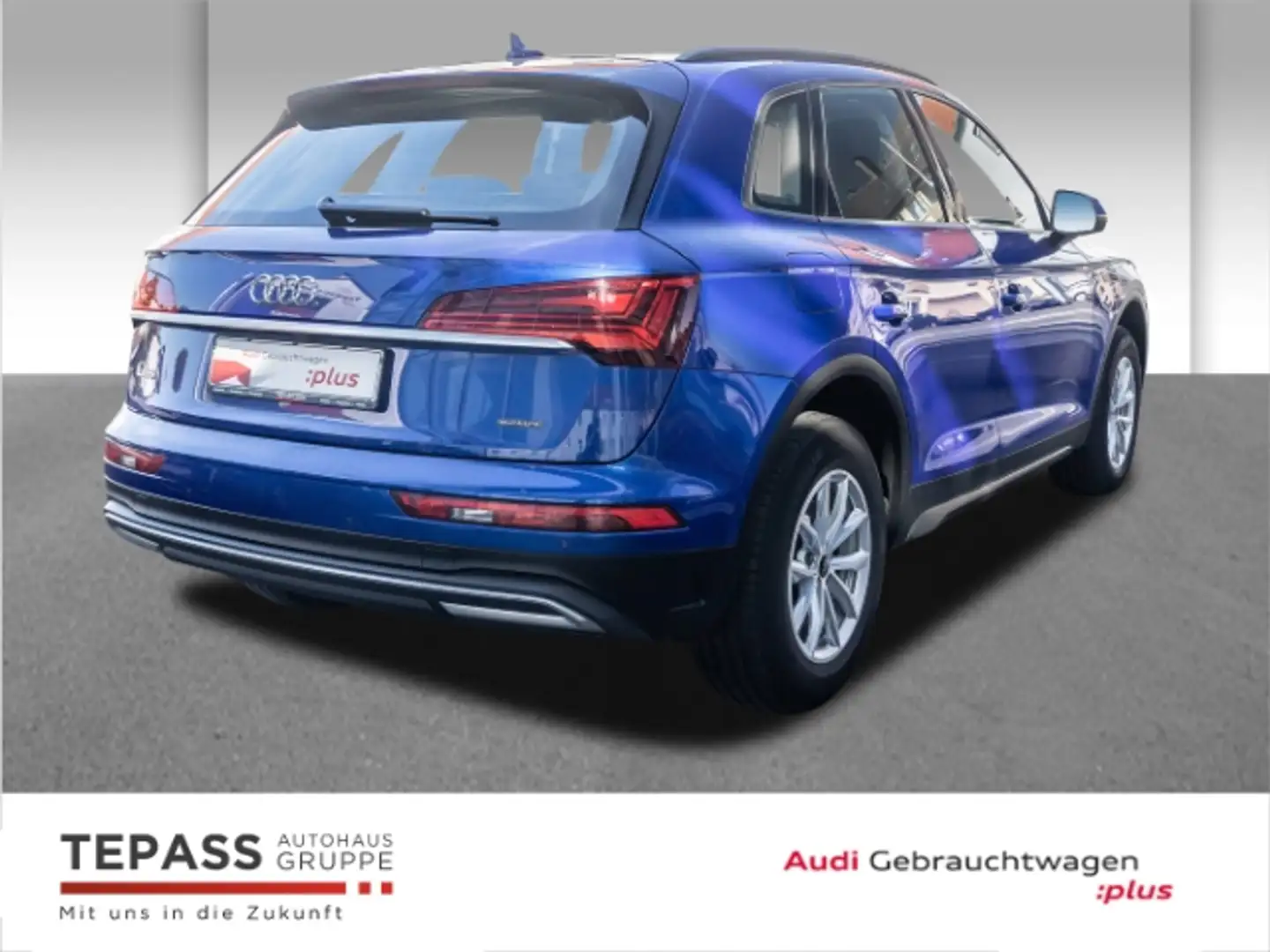 Audi Q5 40 TDI QUATTRO STRONIC SPORT LED NAVI PANO AHK MIC Blauw - 2