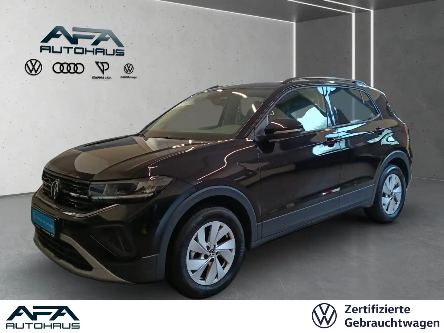 Volkswagen T-Cross 1.0 TSI Life LED*ACC*SHZ*DC*App-Connect Zwart - 1