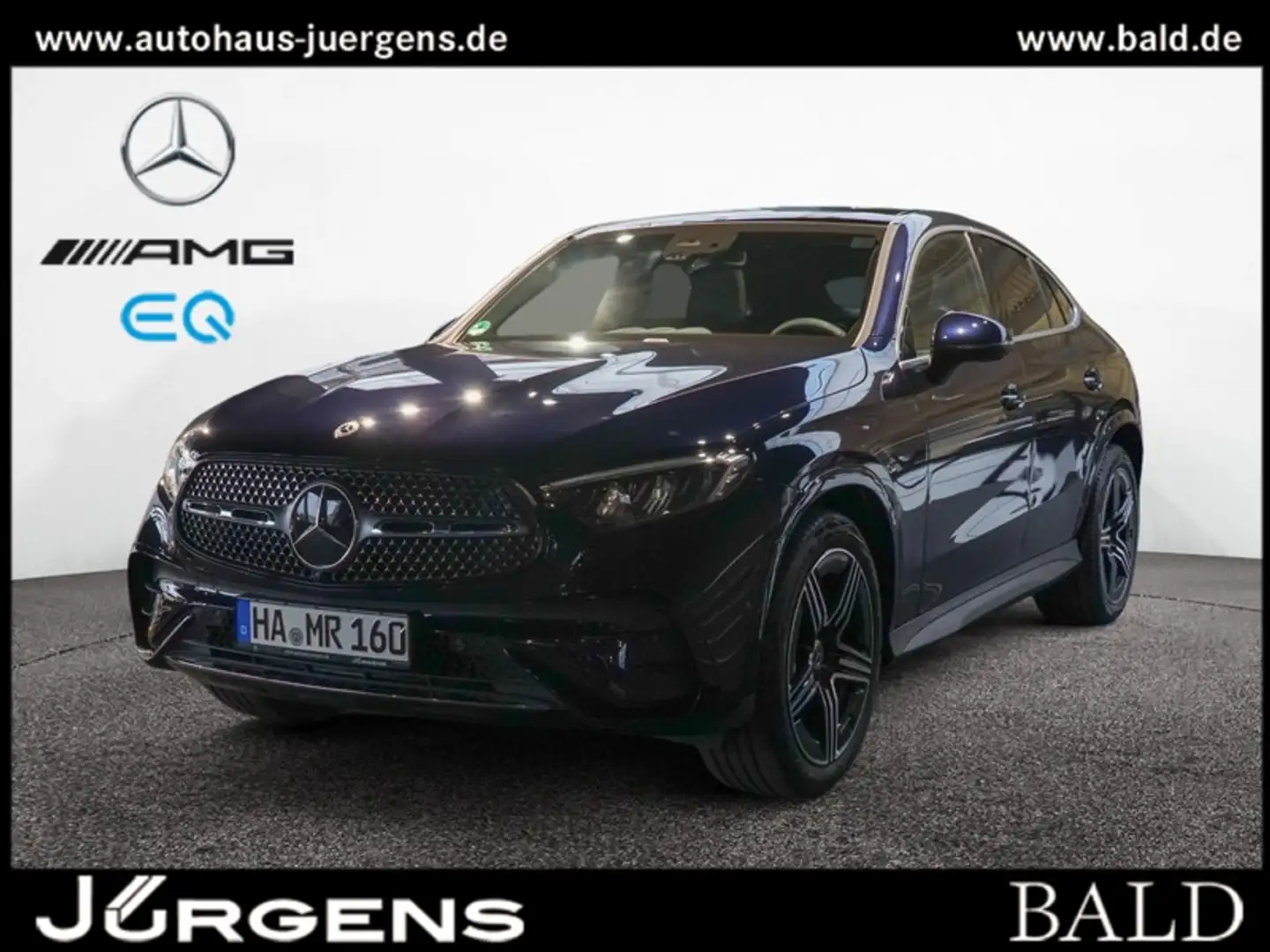 Mercedes-Benz GLC 220 d 4M Coupé AMG-Sport/Pano/AHK/Memo/Distr Blau - 1