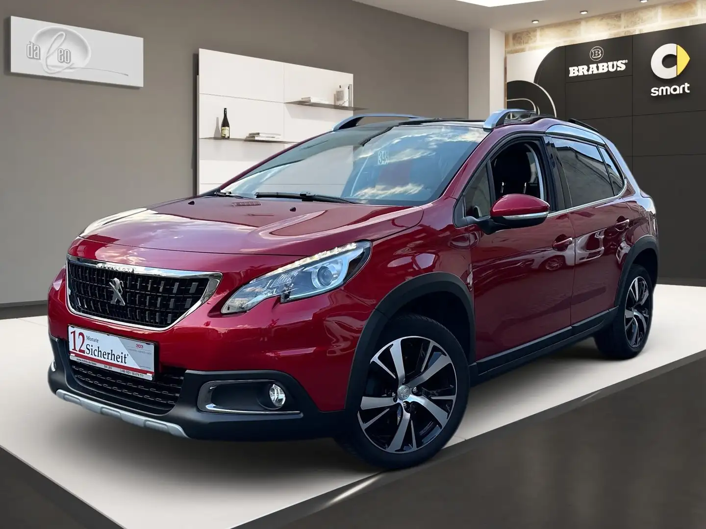 Peugeot 2008 Allure Panoramadach Teil-Leder Tempomat Kam Rouge - 1