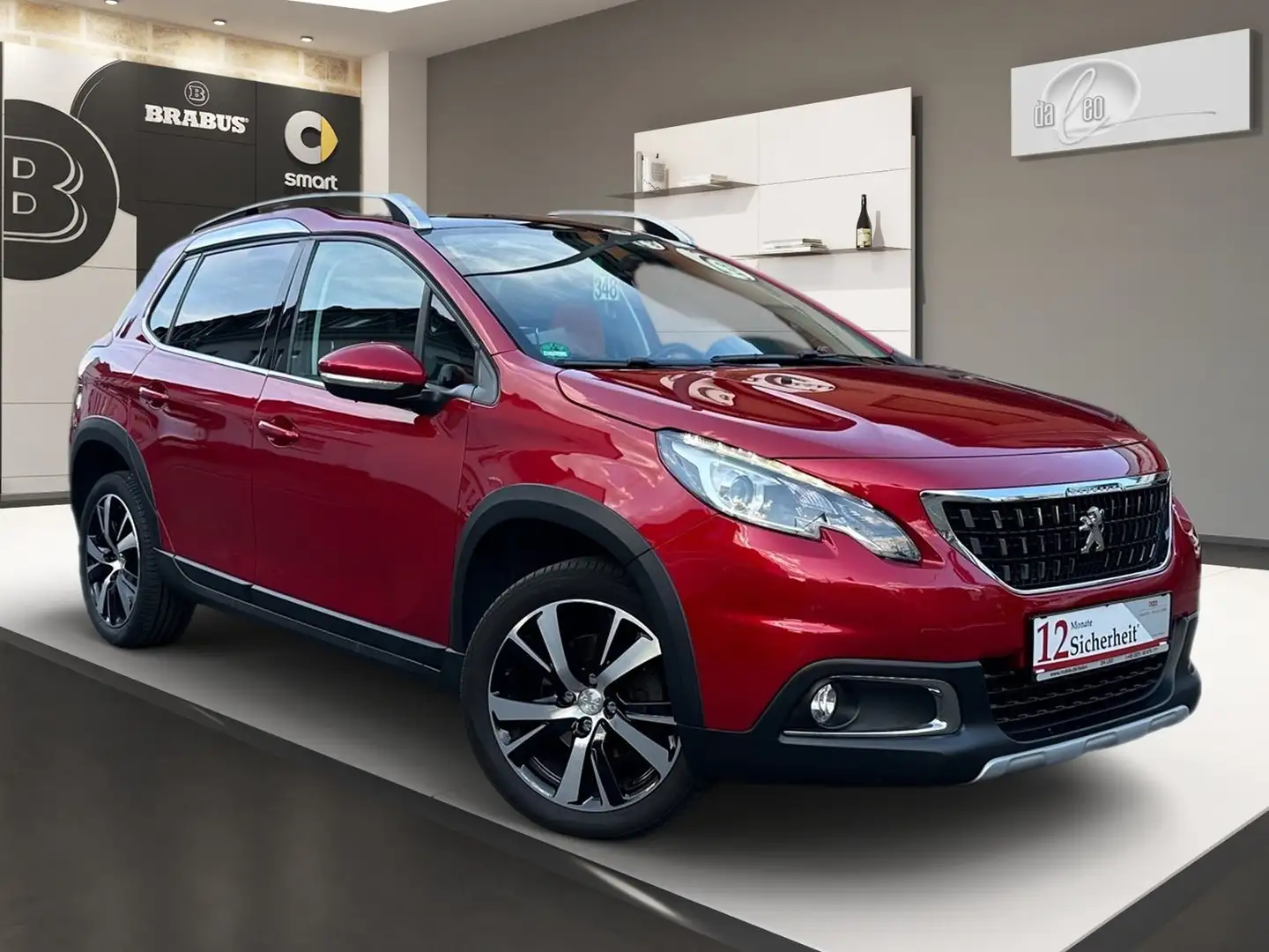 Peugeot 2008 Allure Panoramadach Teil-Leder Tempomat Kam Rouge - 2