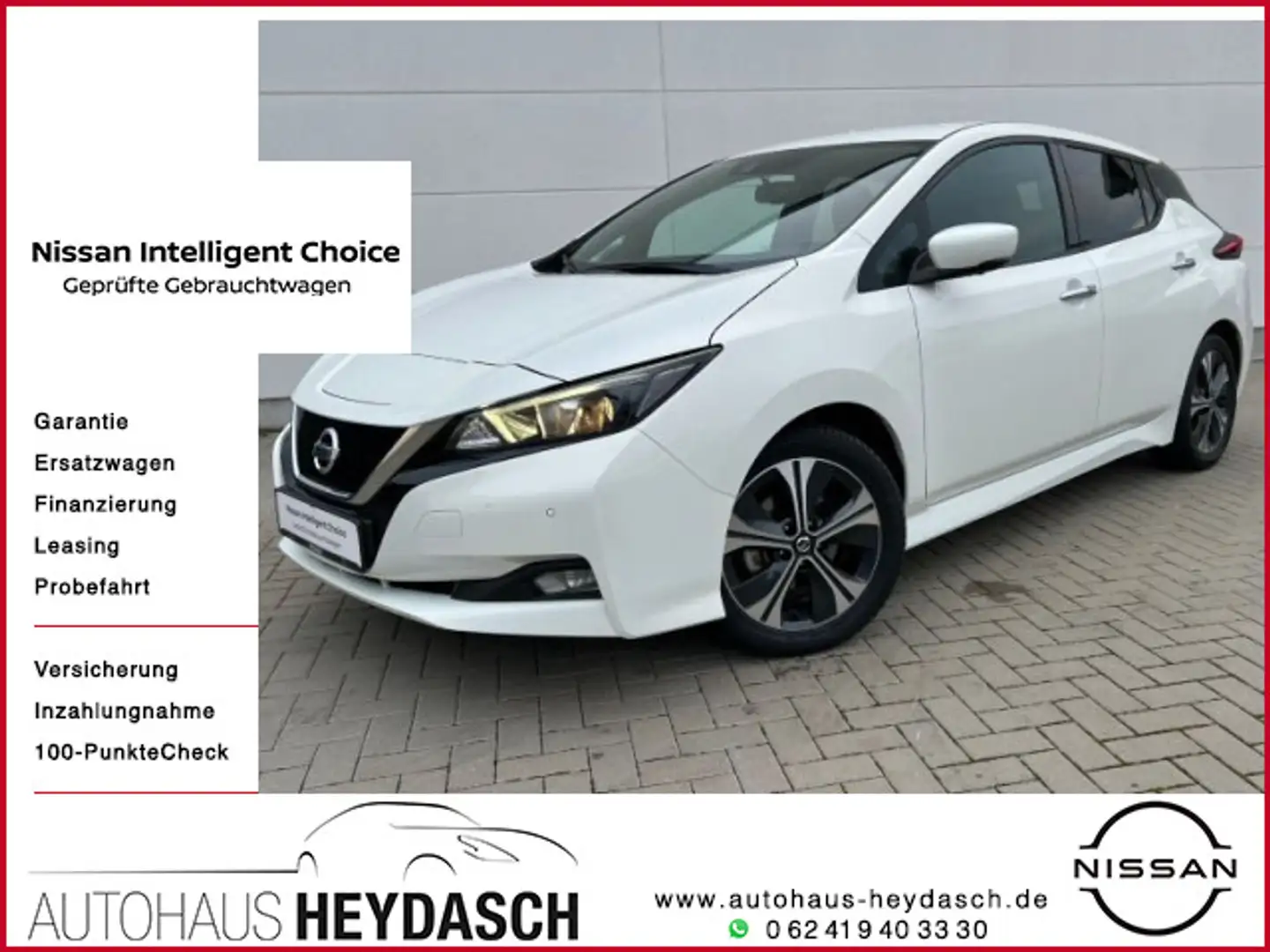 Nissan Leaf N-Connecta *40KW Akku*SOH 97%*Winterpaket* Blanc - 1
