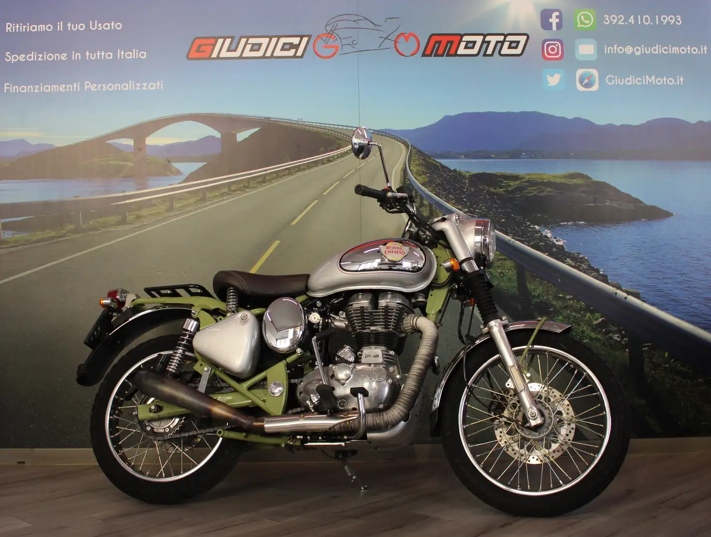 Royal Enfield Bullet 500 EFI TRIALS - 2020 - KM 9222 Argento - 1