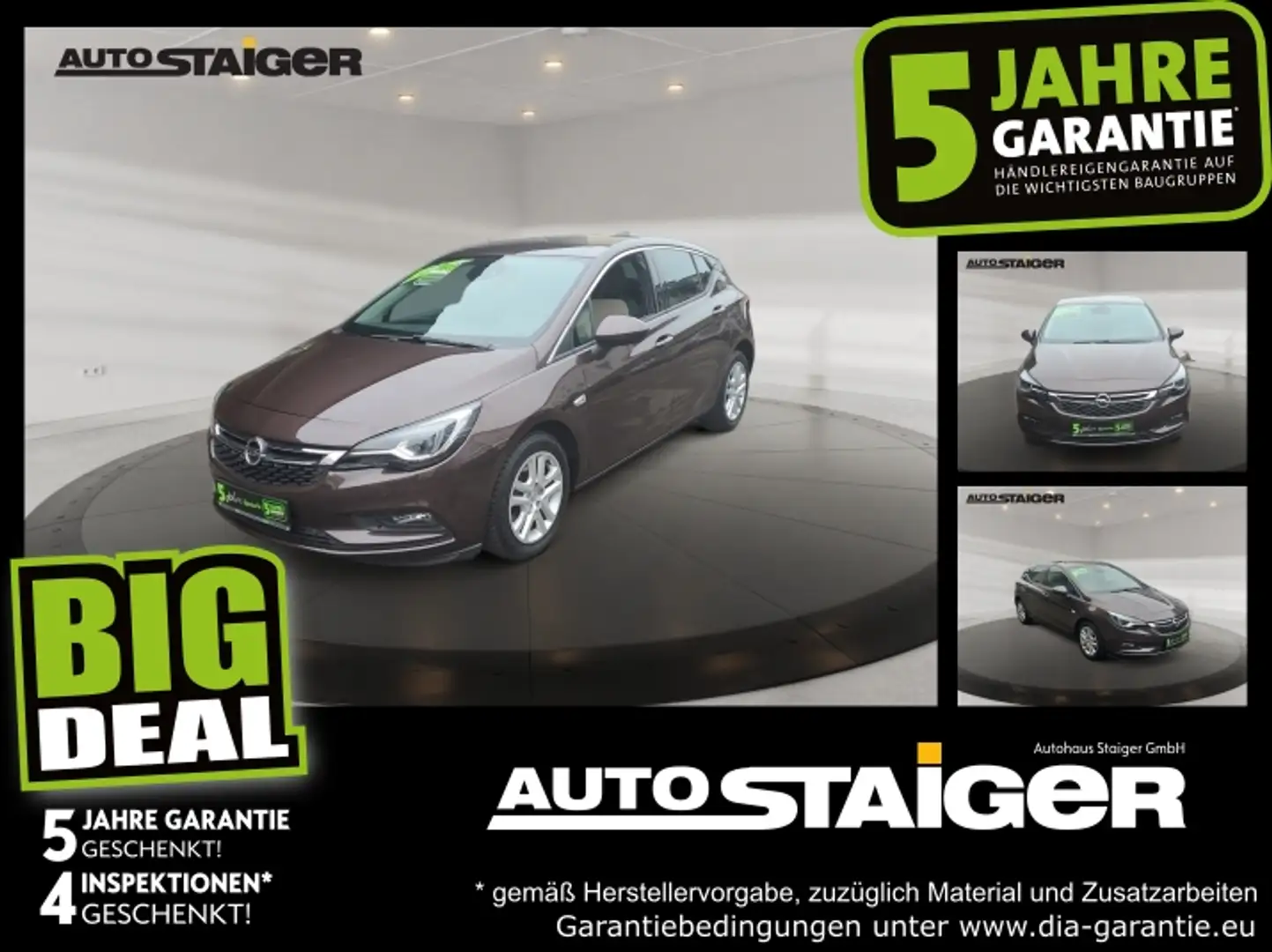 Opel Astra K 1.4 Turbo Navi*Winterpaket*Bluetooth + CD Braun - 1