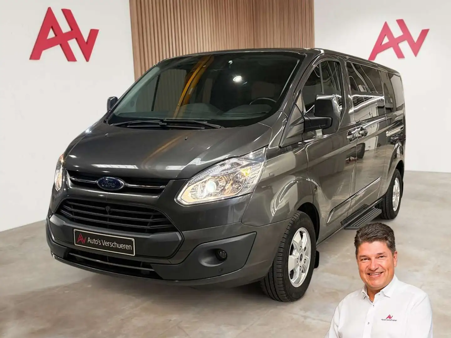 Ford Tourneo Custom 2.0 TDCi Aut. 8pl. ** Camera Cruise Navi/DAB Gris - 1
