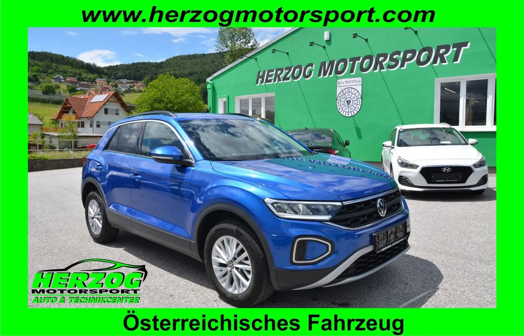 Volkswagen T-Roc T-Roc 2.0TDI Life DSG LED VIRTUAL STANDHEIZUNG ACC Blau - 1