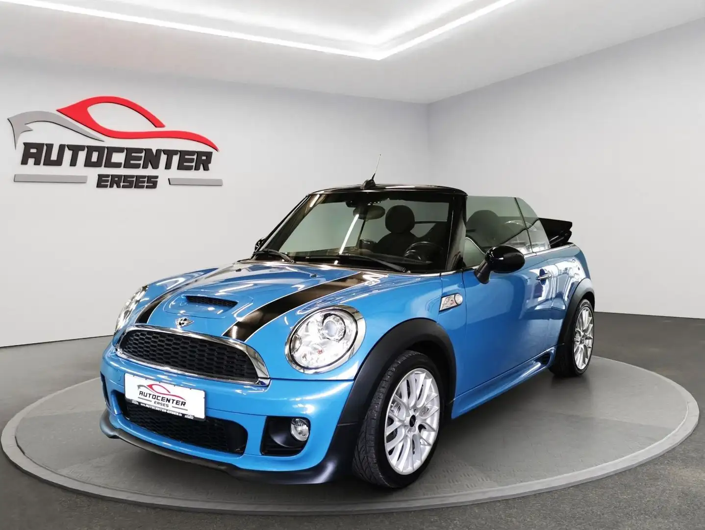 MINI John Cooper Works Cabrio Navi SHZ PDC Teilleder Xenon Blau - 2