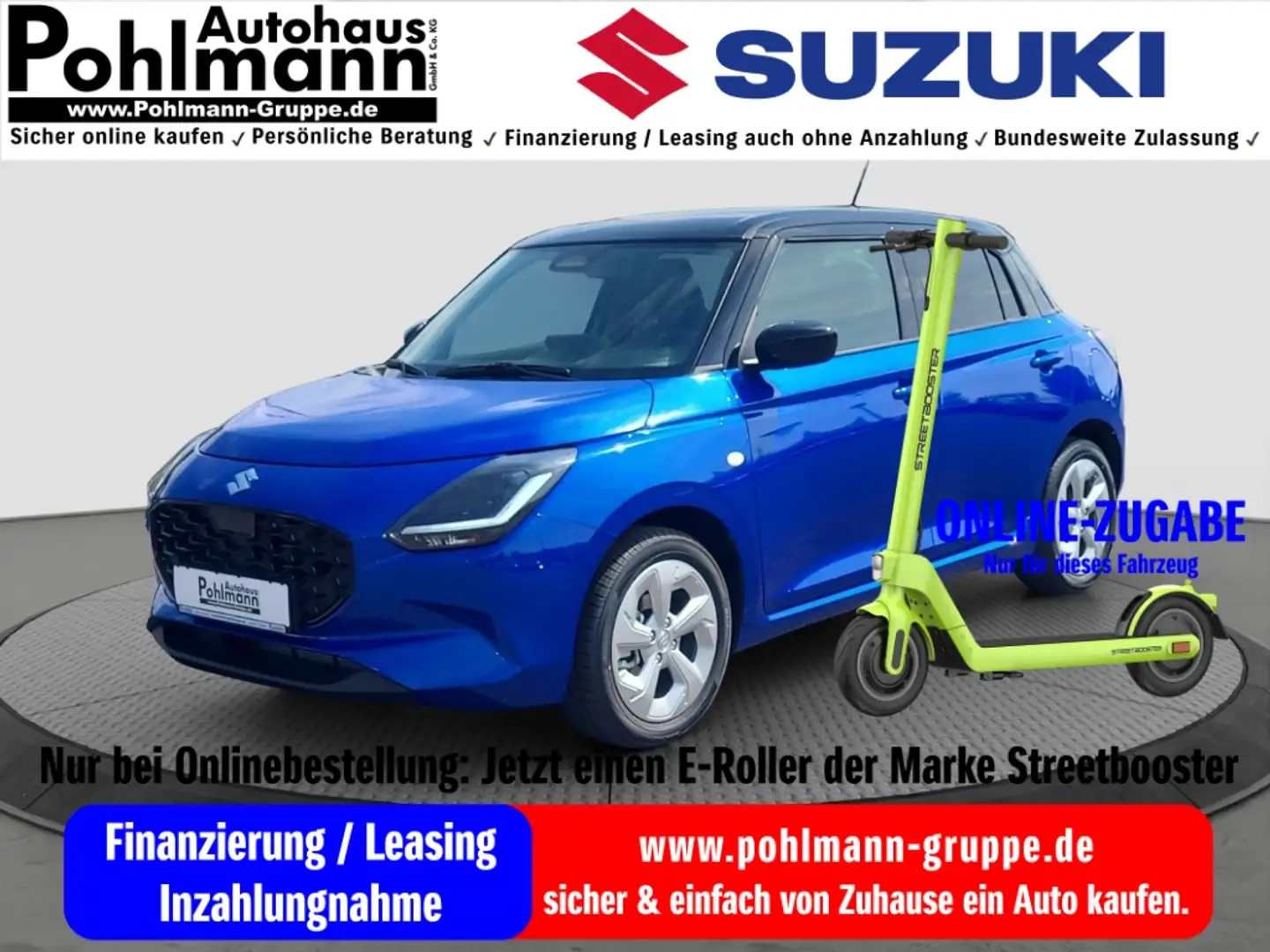 Suzuki Swift 1.2 HYBRID CVT Comfort Navi LED DAB SHZ Keyless En Azul - 1