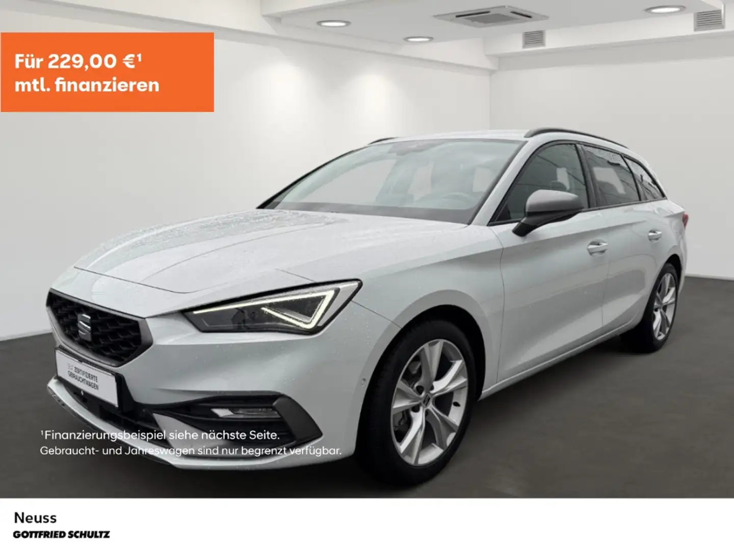 SEAT Leon Sportstourer FR eTSI DSG NAVI SITZHEIZUNG EINPARKH Weiß - 1