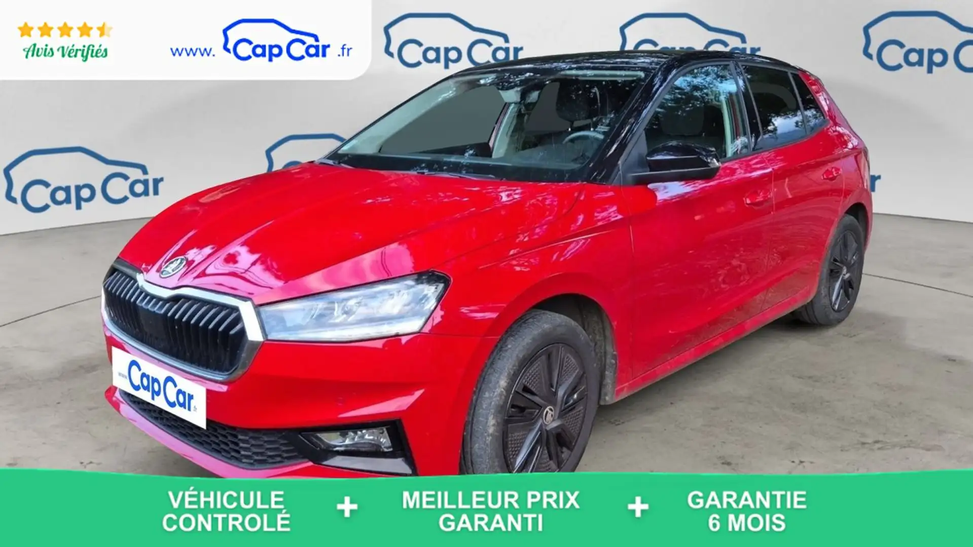Skoda Fabia 1.0 TSI 95 Ambition - Entretien constructeur Rouge - 1