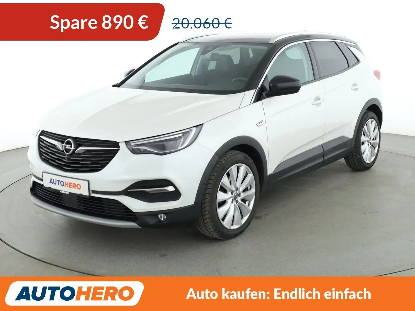 Opel Grandland X 2.0 CDTI Ultimate Aut.*NAVI*LED*CAM*SPUR*PDC*SHZ* Weiß - 1