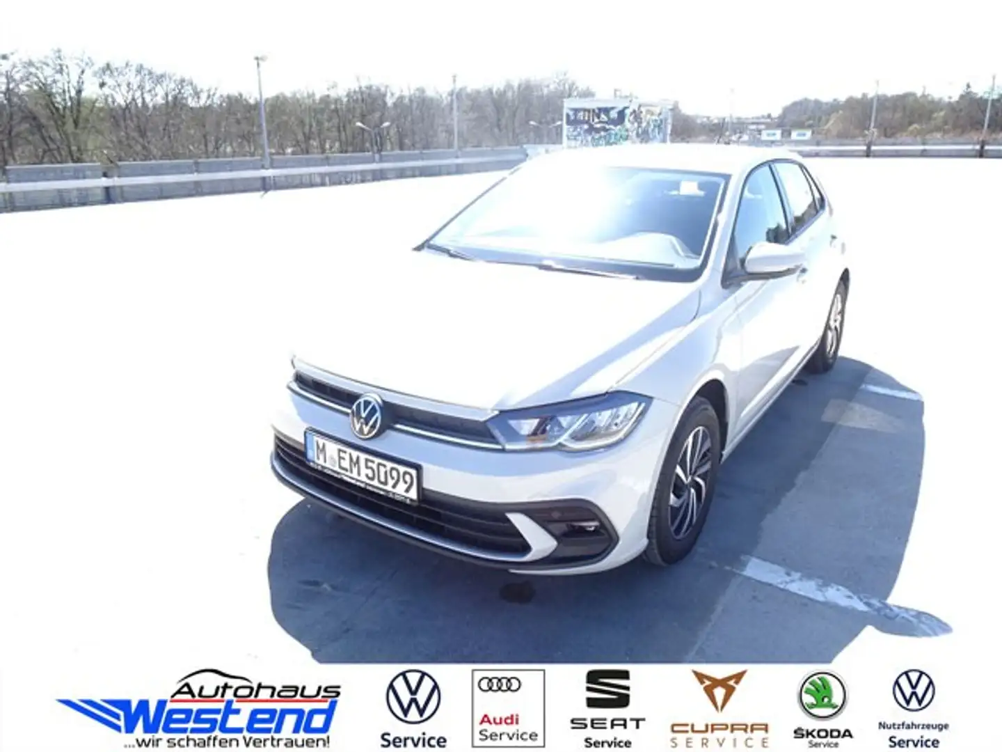 Volkswagen Polo Life 1.0l TSI 70kW DSG LED PDC Klima Grau - 2
