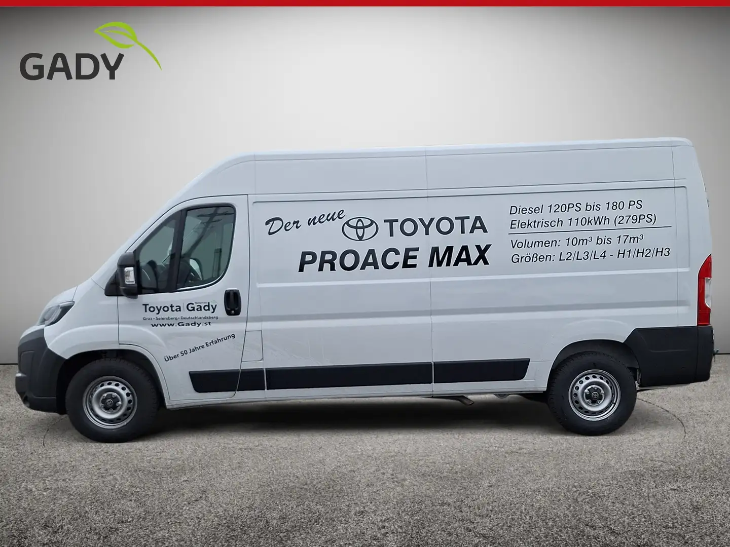 Toyota Proace Max 140PS Diesel Schalter Prowork L3 H2 35H Weiß - 2