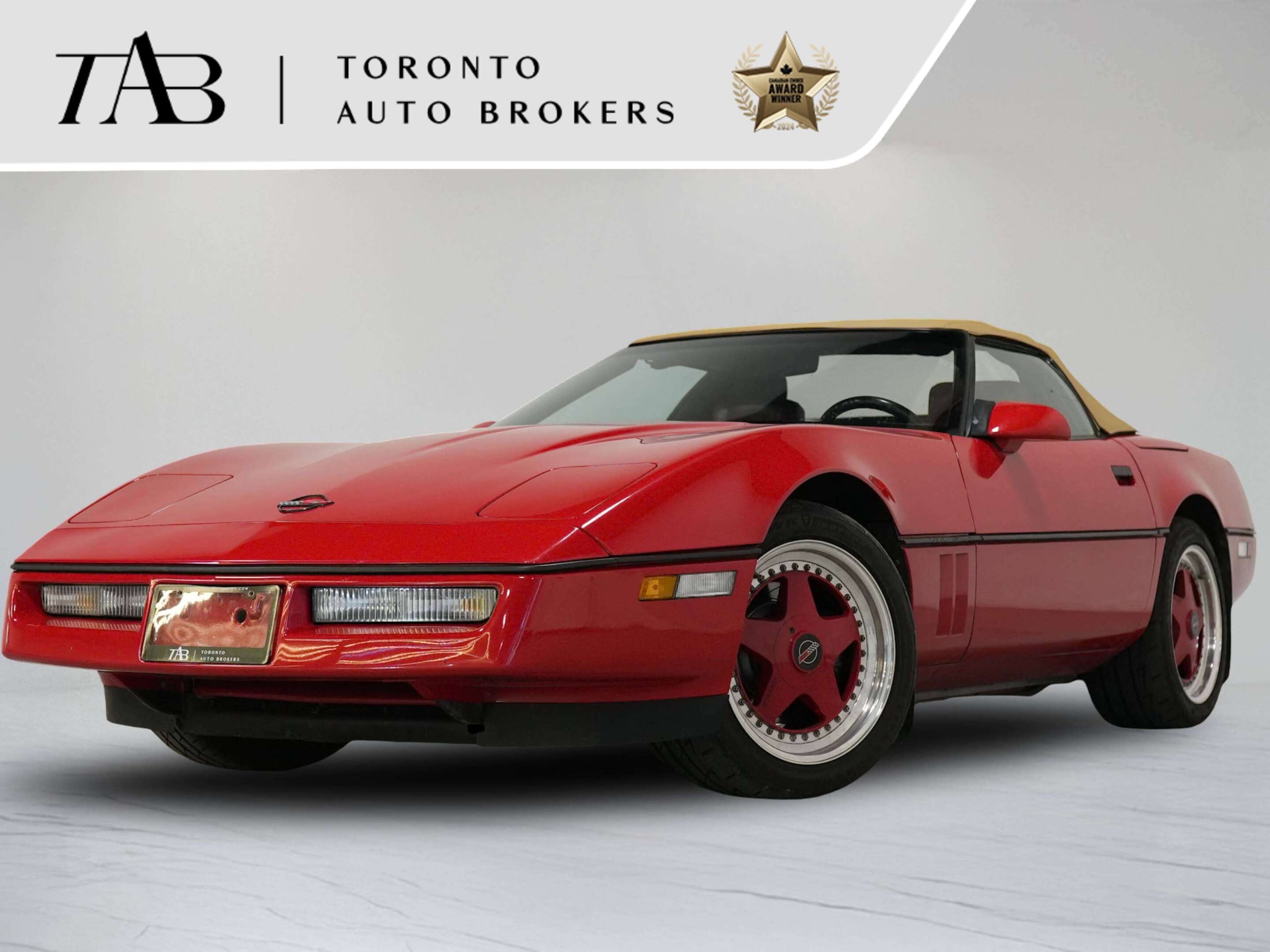 Red 1989 Chevrolet Corvette Convertible Rear-Wheel Drive