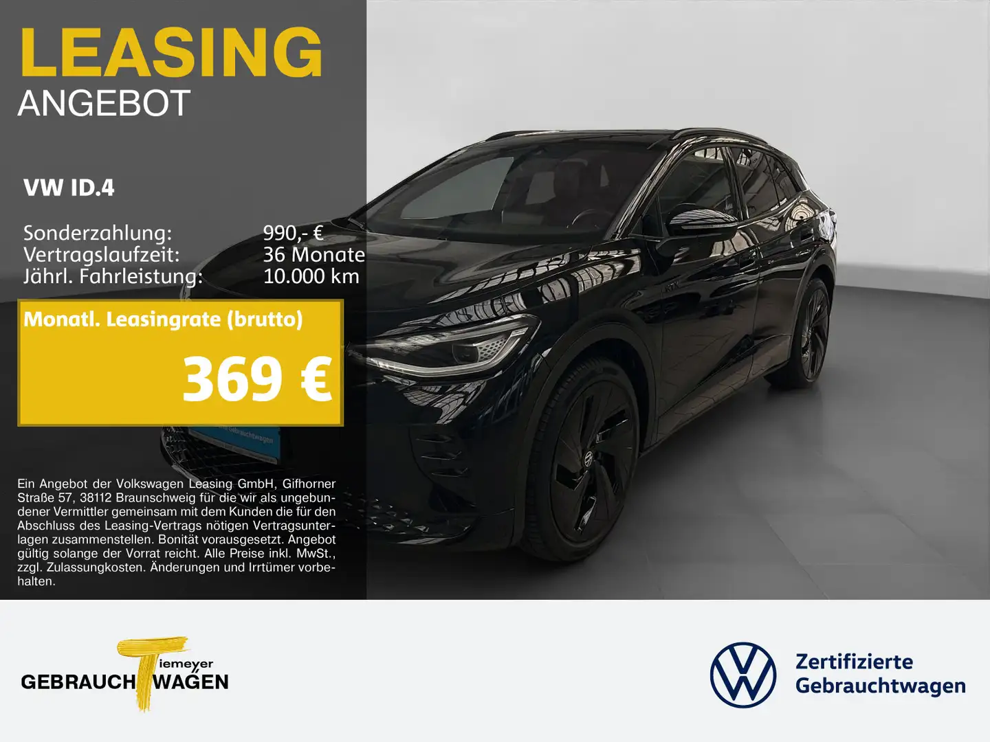 Volkswagen ID.4 GTX PANO LM21 HuD WÄRMEP Schwarz - 1